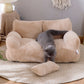 Luxury Cat Bed Sofa – Winter Warm and Plush for Cats &amp; Small Dogs