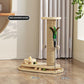 Solid Wood Cat Turntable Scratching Post - Durable Toy for Cats