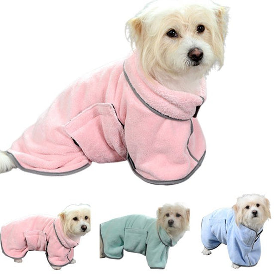 Pet Bathrobe - Absorbent Towel and Winter Coat