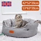 Soft Washable Fleece Dog & Cat Bed - Warm Pet Basket