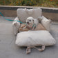 Linen Car Safety Seat Front Dog Bed – Comfortable and Secure Travel for Your Pet