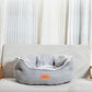 Soft Washable Fleece Dog & Cat Bed - Warm Pet Basket