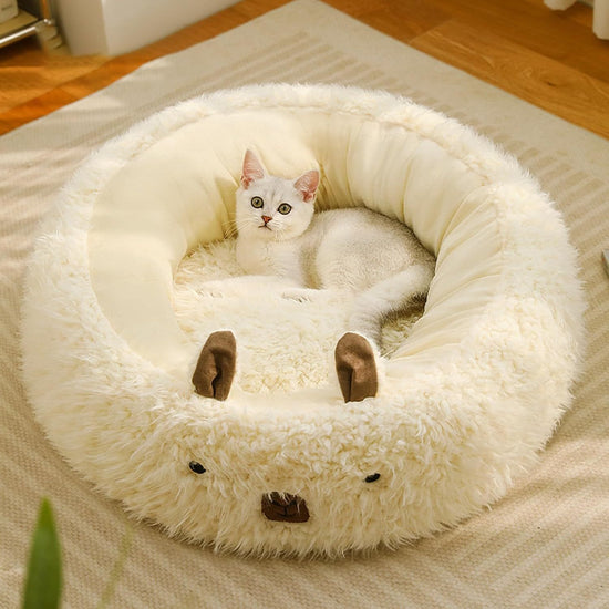 Cut Alpaca Pet Bed for Dogs and Cats