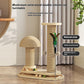 Solid Wood Cat Turntable Scratching Post - Durable Toy for Cats