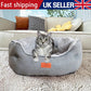 Soft Washable Fleece Dog & Cat Bed - Warm Pet Basket