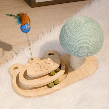 Cat Scratcher Interactive Maze Ball Toy – Fun &amp; Stylish Entertainment for Cats