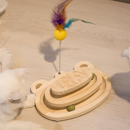 Cat Scratcher Interactive Maze Ball Toy – Fun &amp; Stylish Entertainment for Cats