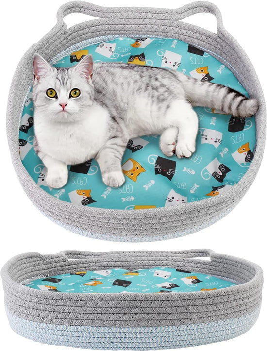 Round Cat Bed for Indoor Cats