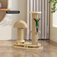 Solid Wood Cat Turntable Scratching Post - Durable Toy for Cats