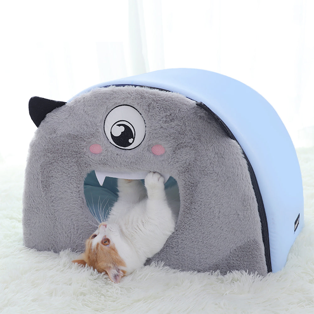 Round cute cartoon cat nest