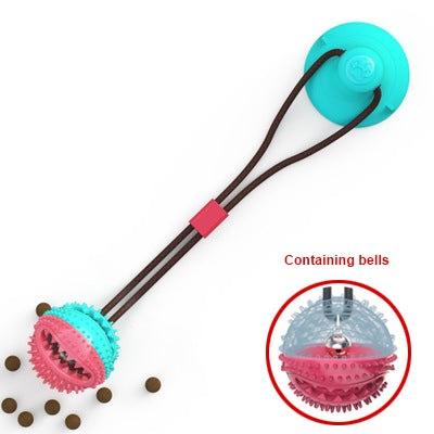 Silicon Suction Cup Tug Interactive tartar rub off Dog Ball