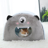 Round cute cartoon cat nest