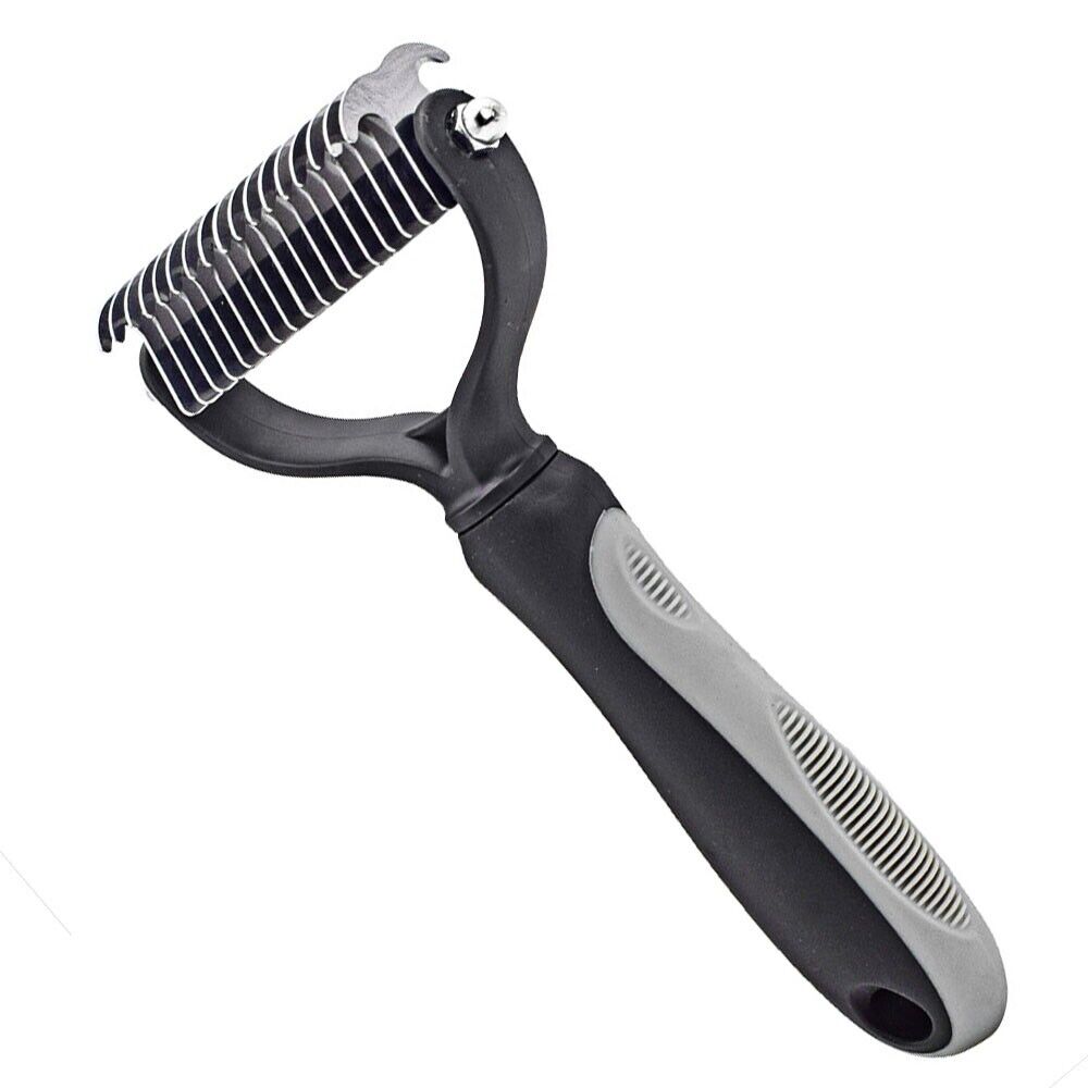 Professional Pet Grooming Tool 2 Sided Undercoat Dog Cat Shedding Comb brush