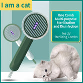 Pet Germicidal Sterilizing Comb Usb Rechargeable Cat Dog Automatic Hair Removal Brush