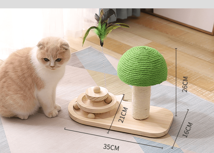 Pet Cat Tree Toys Cat Scratch Pet Furniture Scratching Sisal Balls Cat Accessories