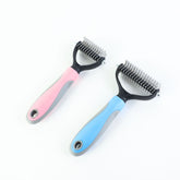 Stainless Double-sided Pet Brush Hair Removal Grooming Comb