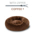 Donut Warm Soft Plush Dog Cat Bed Pet Cushion