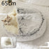 Pet Bed Round Plush Warm Bed House Soft Long Plush Bed 2 In 1 Bed