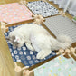 Pet wooden camping bed cat litter