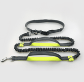 Multi-function running reflective pull dog leash double elastic dog leash traction.